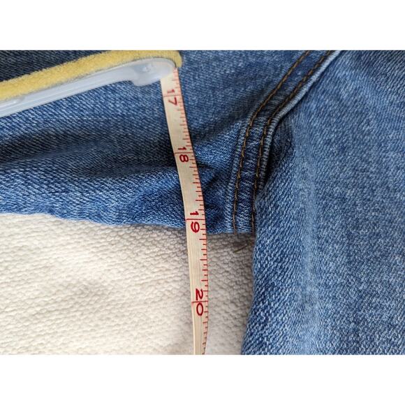 Old Navy Women’s Denim Jean Button Up Jacket Blue Size Medium Photos Measurement - Picture 6 of 10